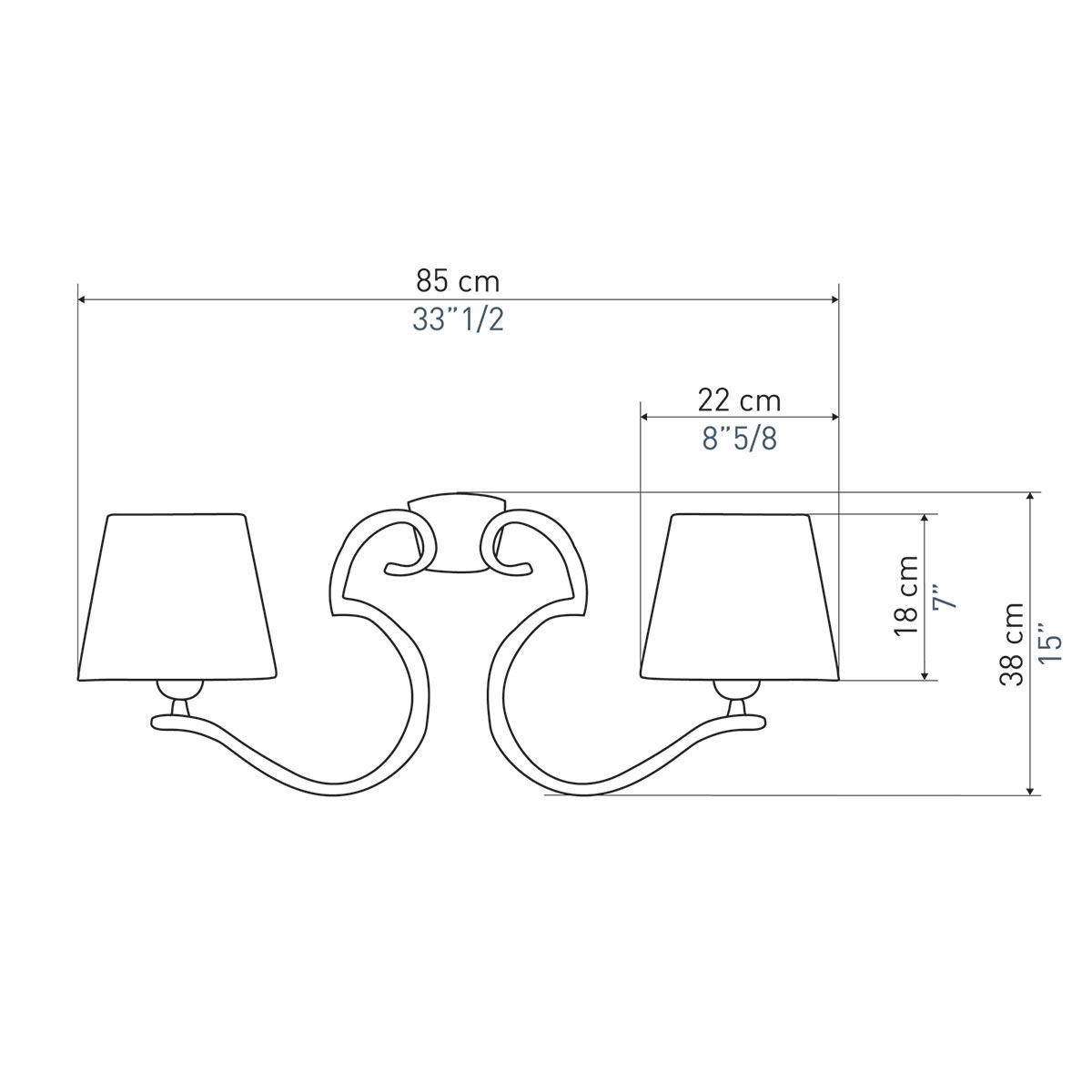 Filigrane Bronze-Deckenleuchte RINCEAU mit vier Textilschirmen, Bild 7 Filigrane Bronze-Deckenleuchte RINCEAU mit vier Textilschirmen, Bild 7
