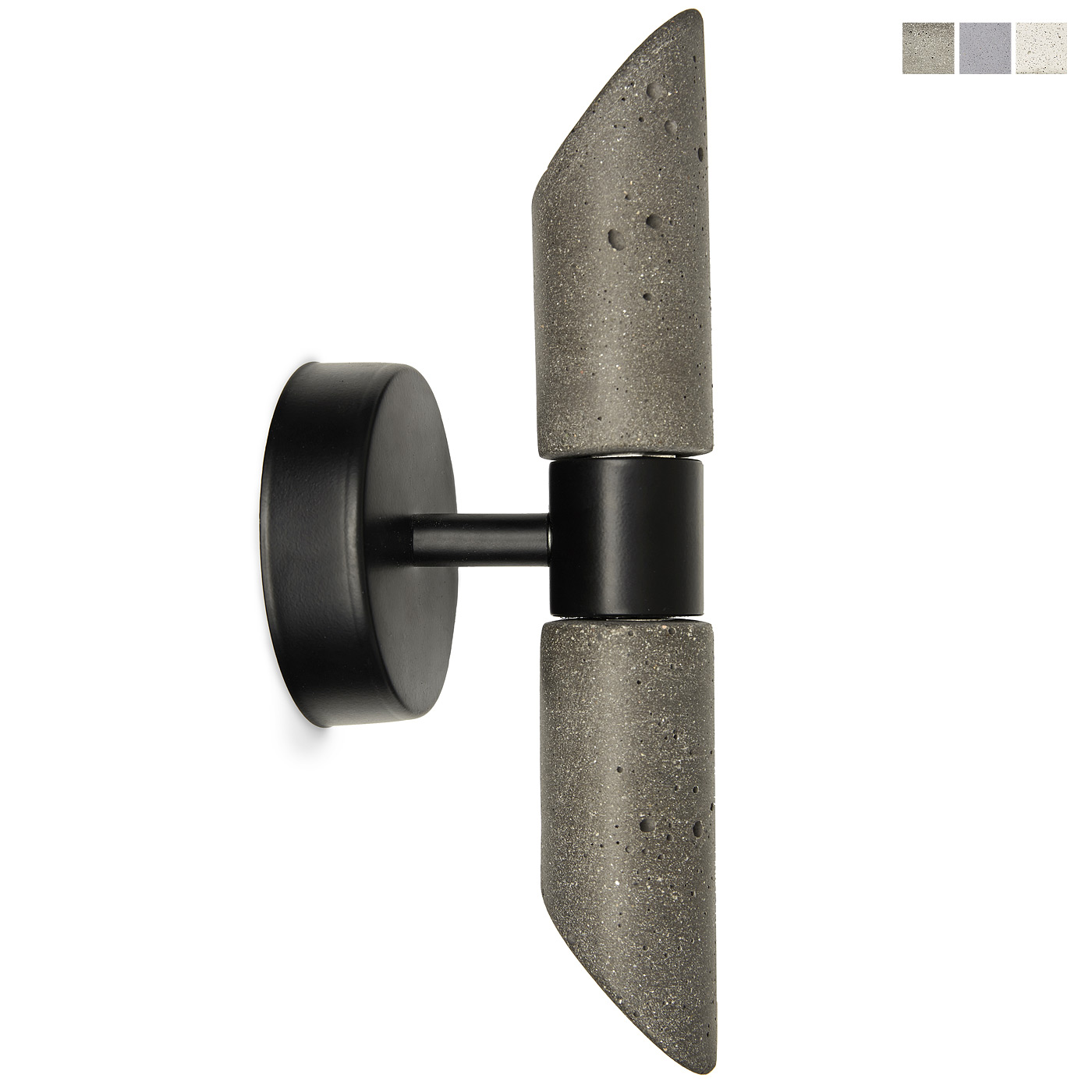 Up-Down-Röhren-Wandleuchte aus Beton PARKER Up-Down-Röhren-Wandleuchte aus Beton PARKER