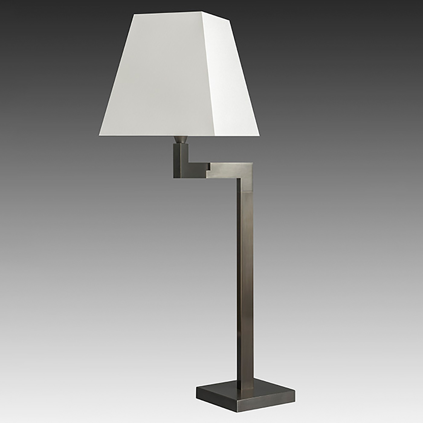 Moderne Tischleuchte mit Knick-Arm und Stoffschirm L129, Bild 5