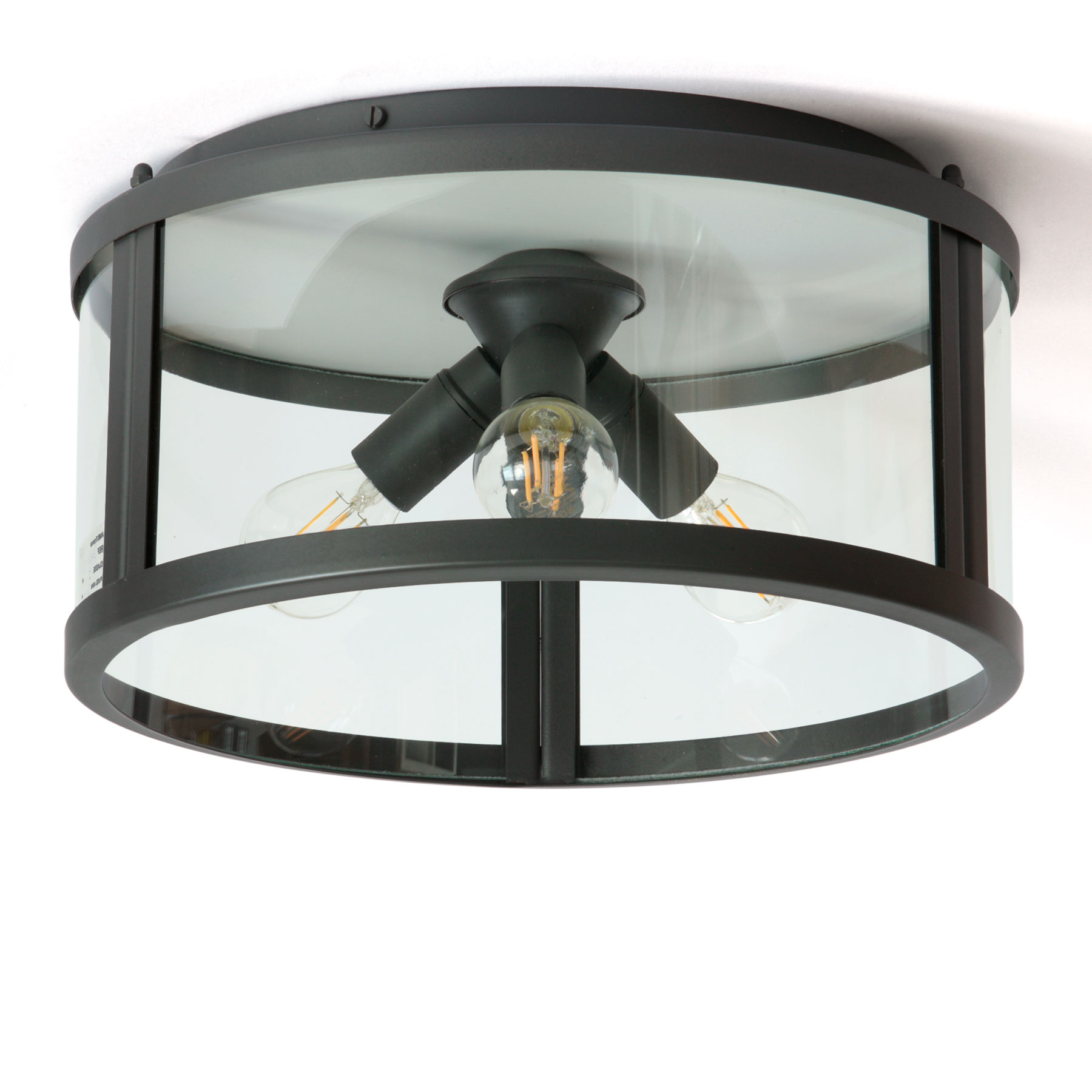 Round ceiling light with glass panes RONDA Ø 30 cm