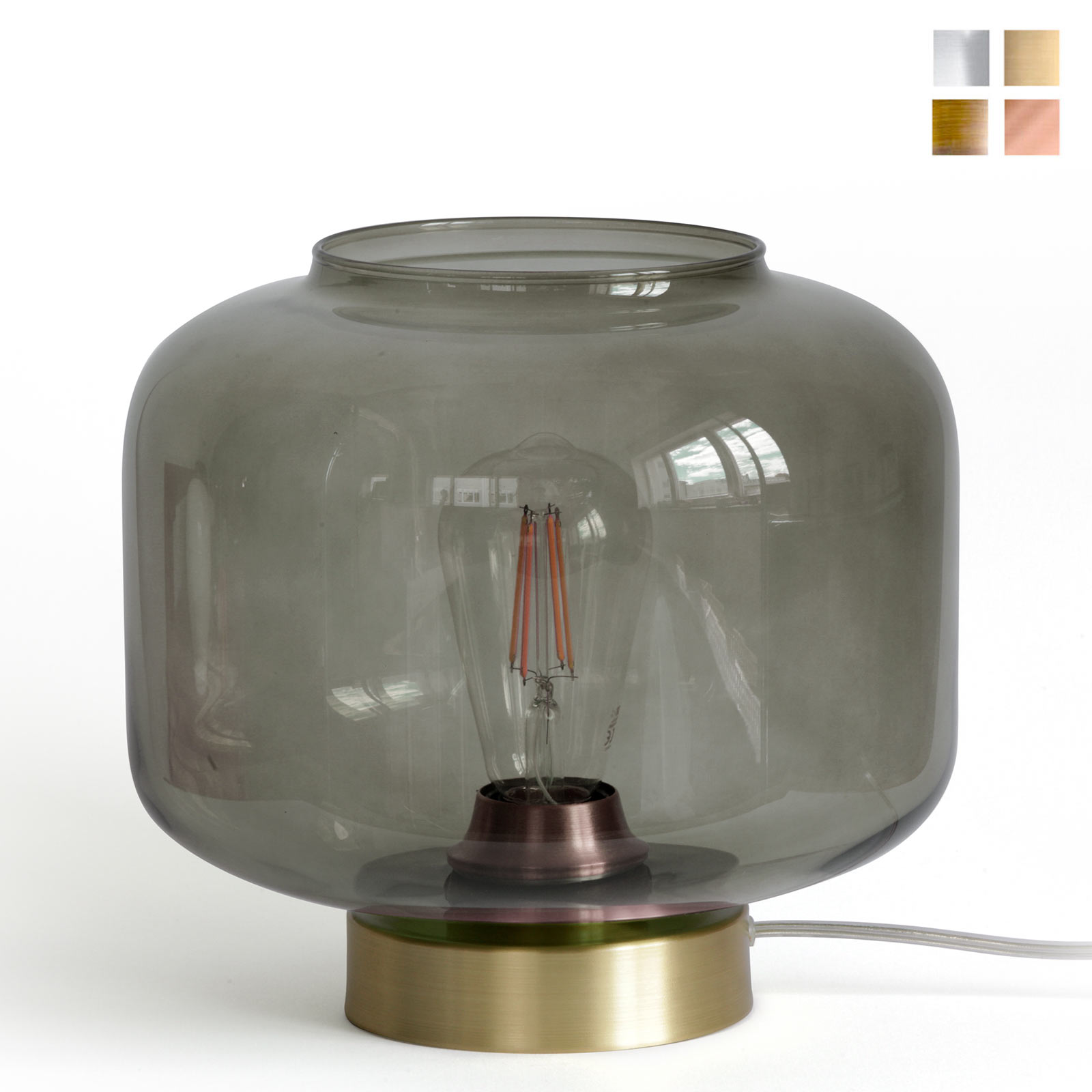 Glass Table Light, in various Glass Colours DJAVA Glass Table Light, in various Glass Colours DJAVA