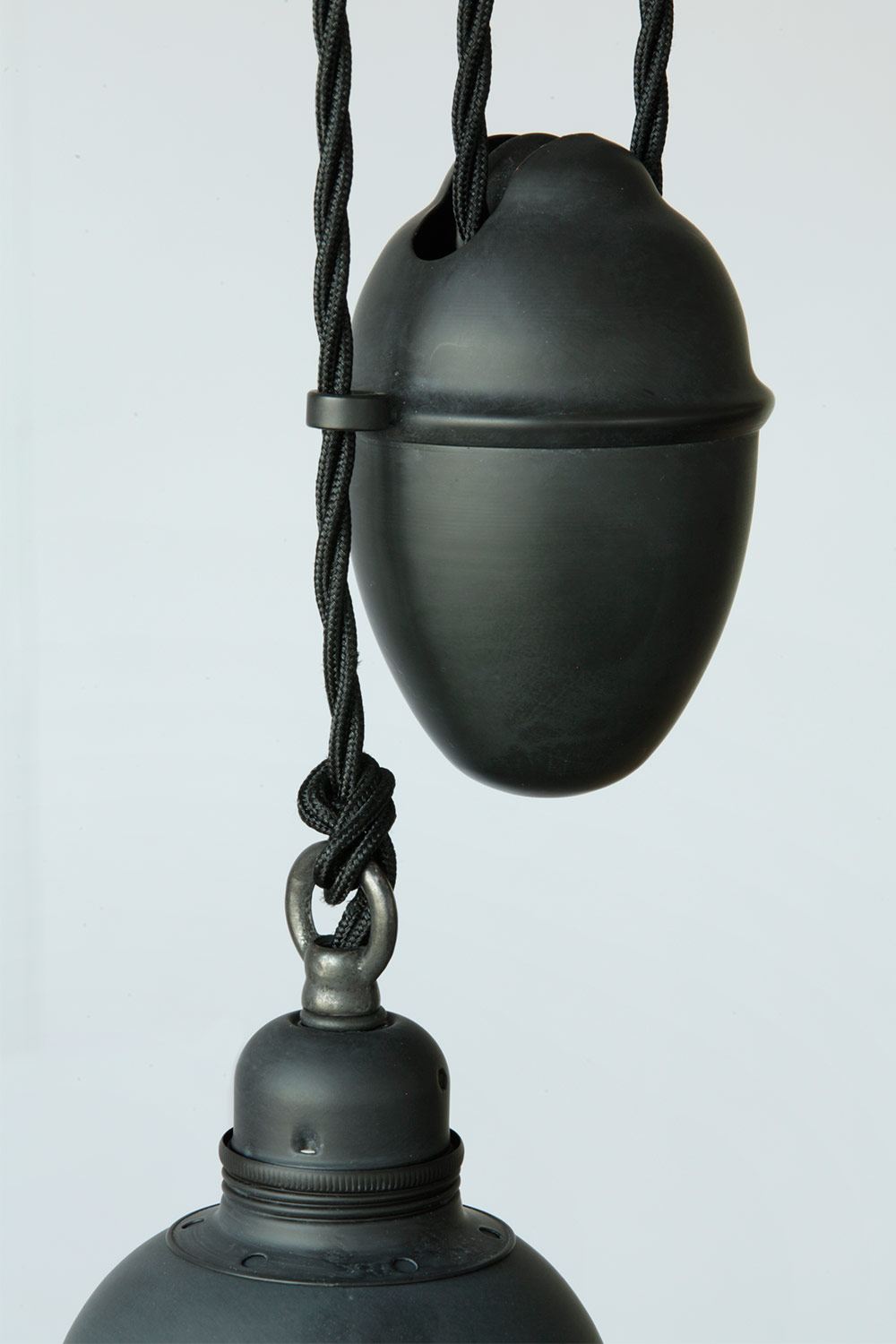 Bild 11: Gegengewicht, Bleigrau Rustikale Pendelleuchte aus Holland, verstellbar mit Gegengewicht: Gegengewicht, Bleigrau