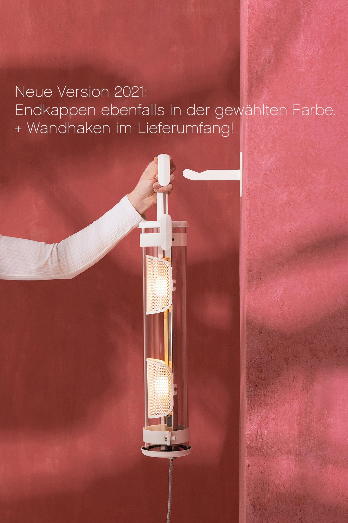 Tragbare Glasröhren-Leuchte BALKE mit IP68 Tragbare Glasröhren-Leuchte BALKE mit IP68