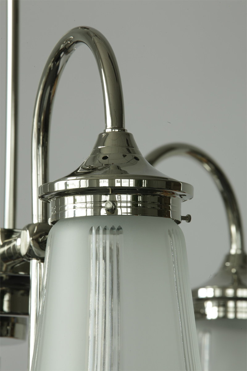 Dreiarmiger Art déco-Leuchter ALTO ADIGE, Bild 8 Dreiarmiger Art déco-Leuchter ALTO ADIGE, Bild 8