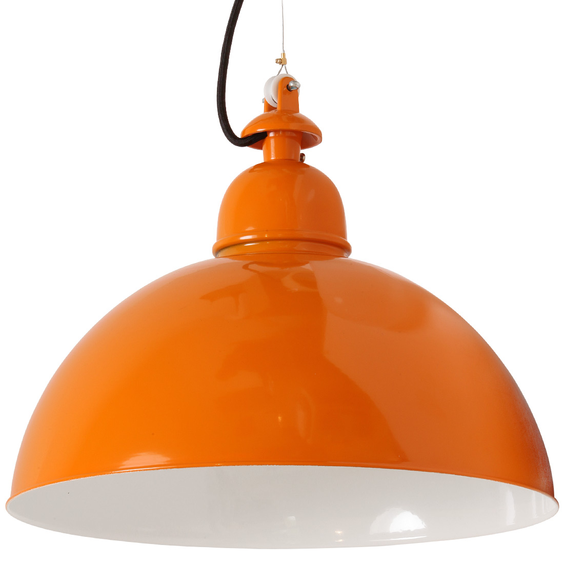 Orange Hängelampe im Industrie-Stil KEHL Orange Hängelampe im Industrie-Stil KEHL