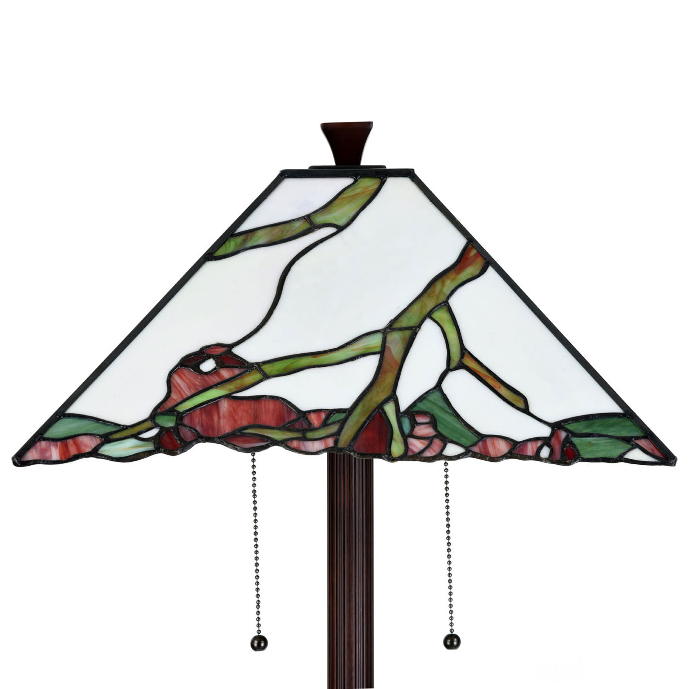 Stehleuchte mit künstlerisch gestaltetem Tiffanyglas-Schirm, Bild 4
