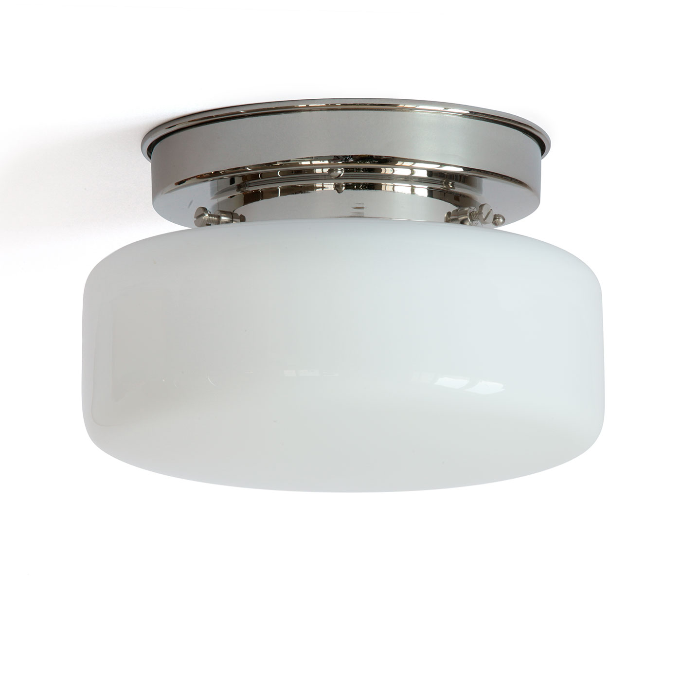 Kleine Deckenleuchte mit Opalglas-Schirm „Pille“ Ø 22 cm Kleine Deckenleuchte mit Opalglas-Schirm „Pille“ Ø 22 cm