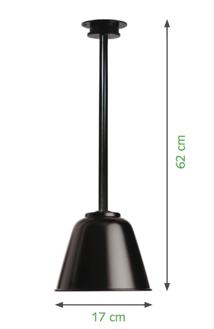 Small Scandinavian Tube Ceiling Light TUBY BELL, Fig. 2