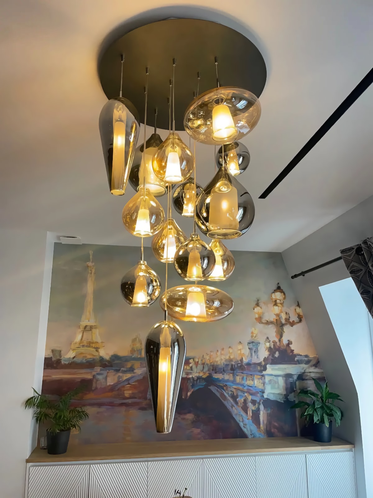 Schöne Pendelleuchte CIRCÉ, klar oder opalweiß, Bild 14 Schöne Pendelleuchte CIRCÉ, klar oder opalweiß, Bild 14