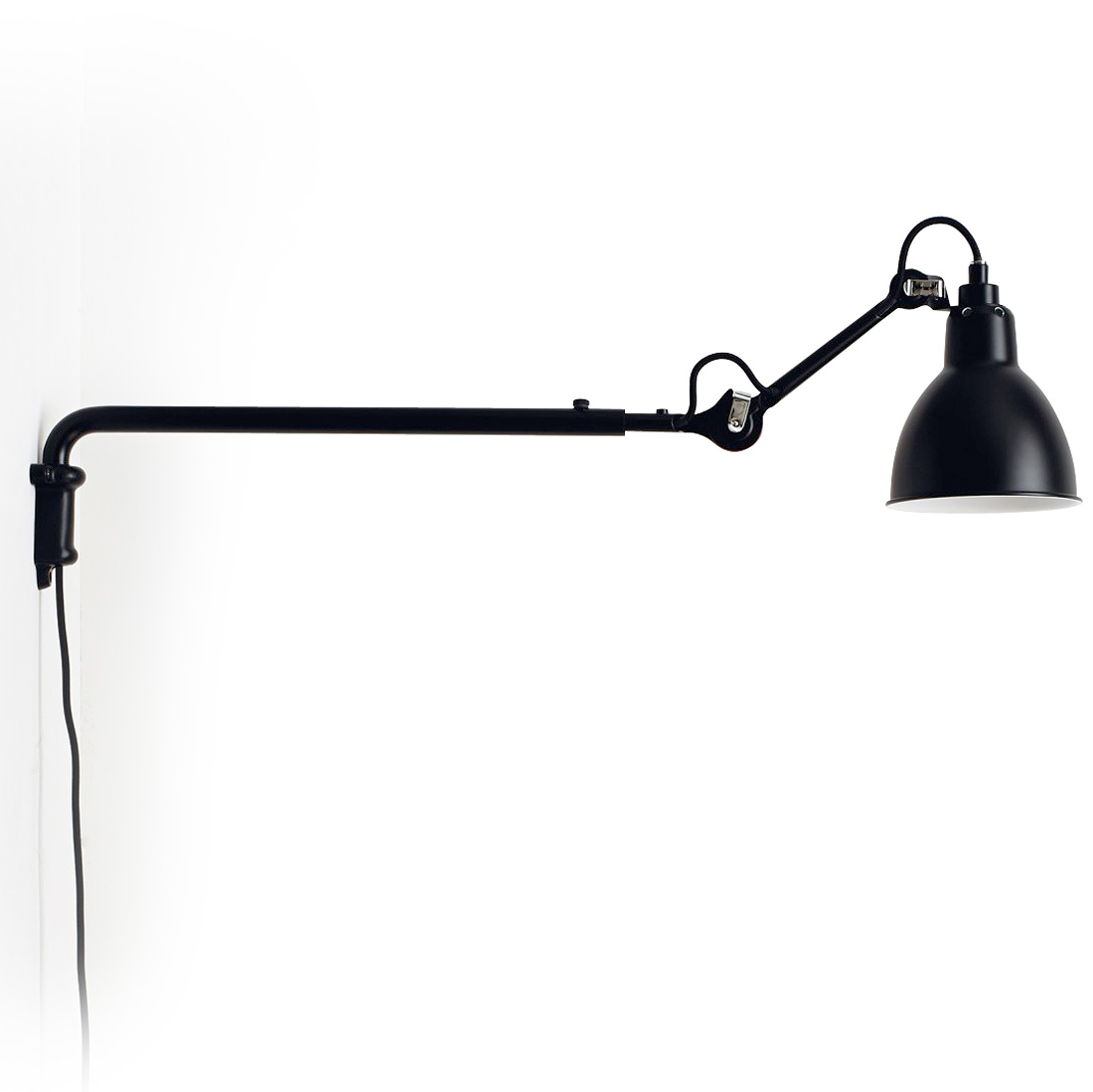 Extendable swivel arm wall light N ° 203 with hinges