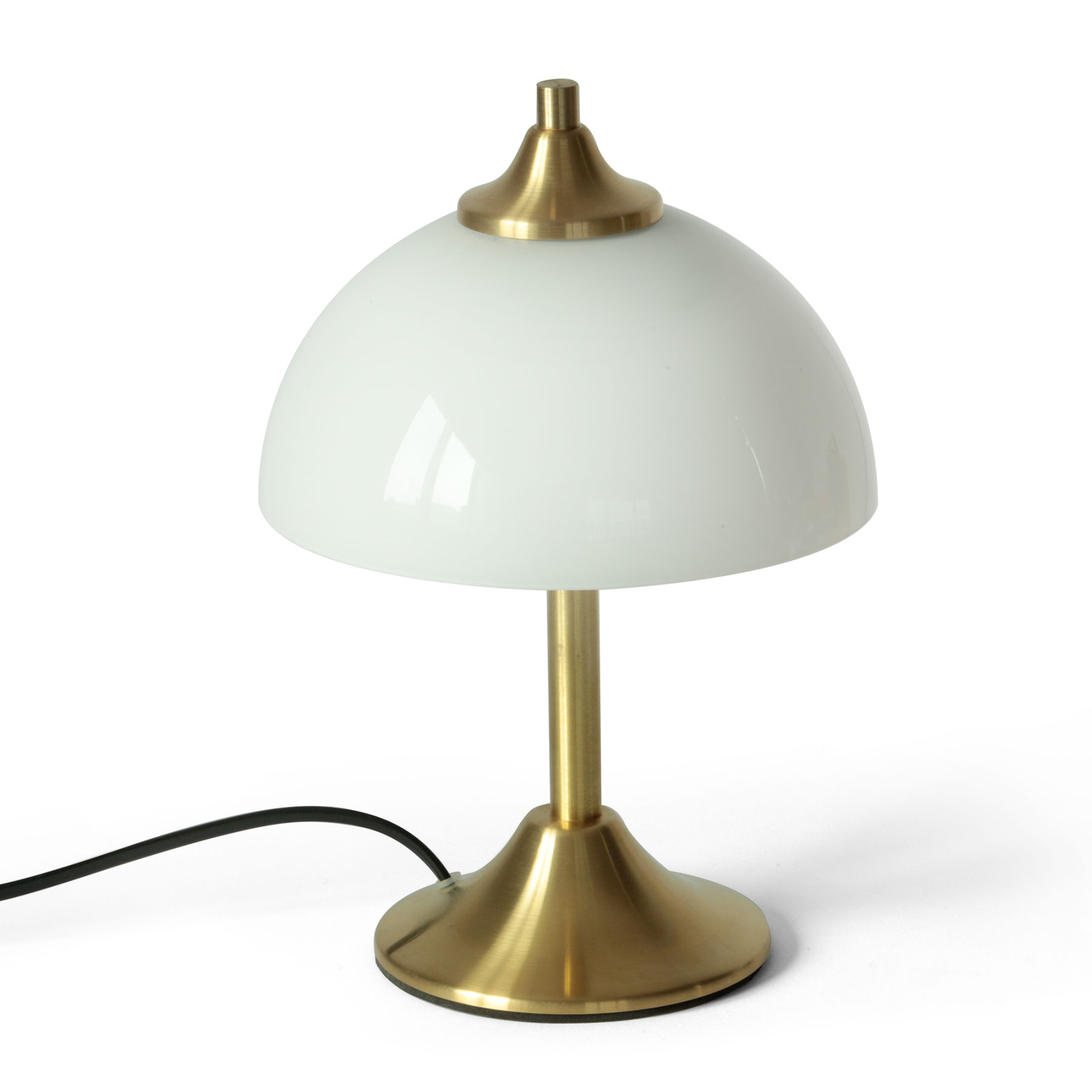 Very Small “Mushroom“ Table Lamp with Hemispherical Opal Glass Ø 18 cm