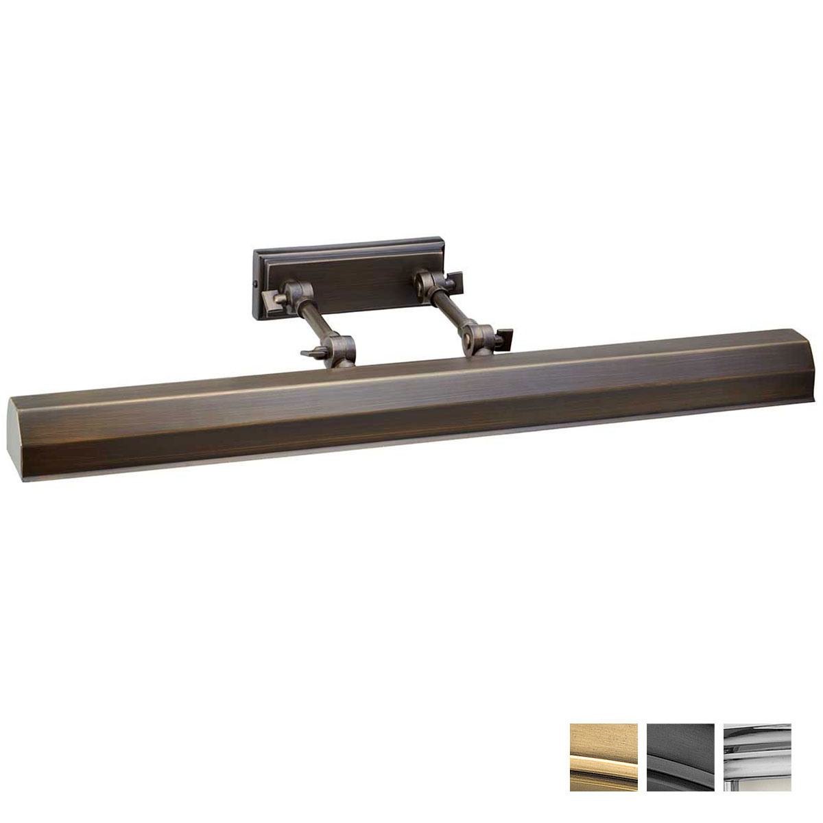 Wide Picture Light, Steel, 65 cm