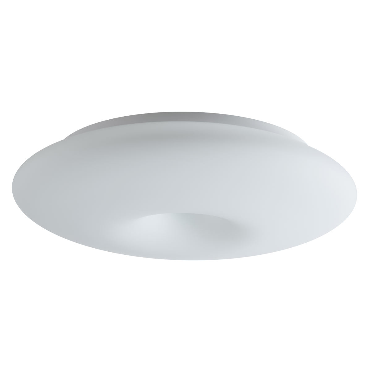 Bild 4: Größe L Ring-Deckenleuchte DONA aus mattem Opalglas, Ø 35/49 cm: Größe L