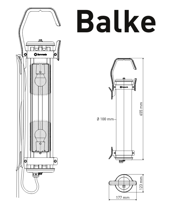 Tragbare Glasröhren-Leuchte BALKE mit IP68, Bild 13