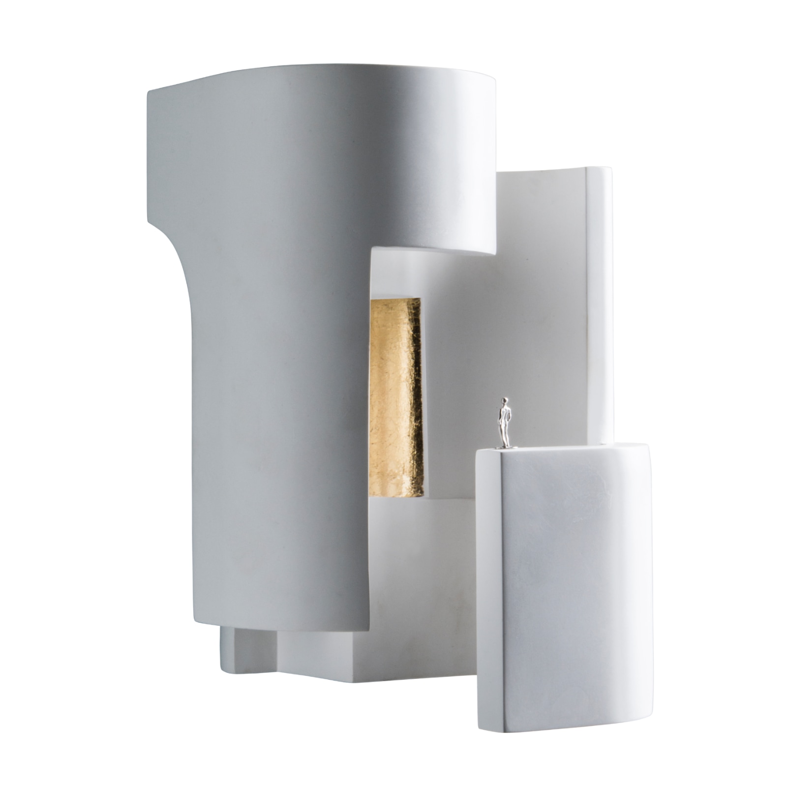 SOUL ANGLE Corner Wall Light with Gold Leaf