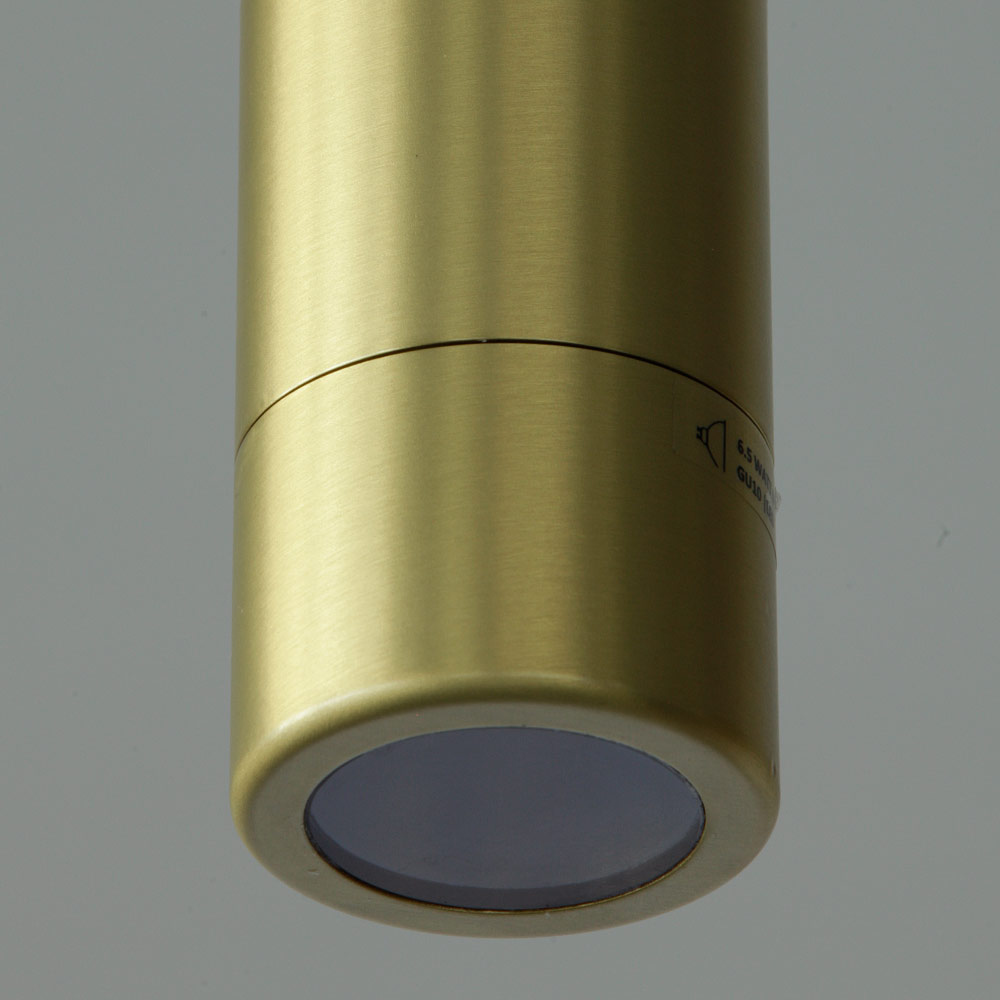 Eleganter Downlight-Deckenspot CLARE aus Messing, IP44: Messing satiniert