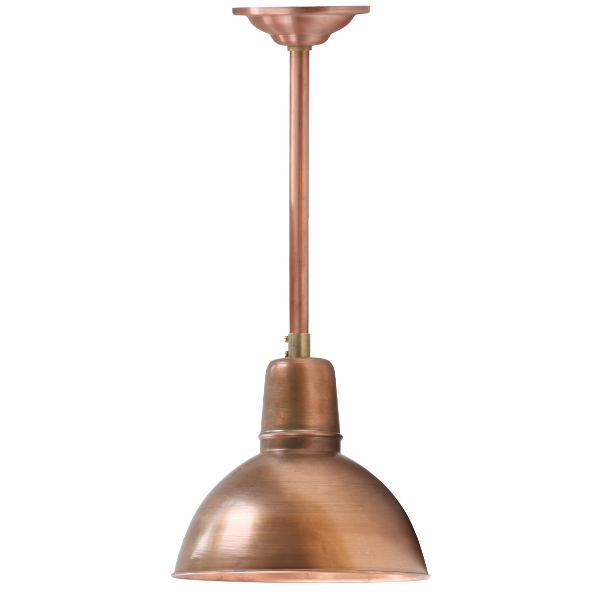 Stab-Hängeleuchte mit Kupfer-Schirm KÖLN, Ø 20-50 cm Stab-Hängeleuchte mit Kupfer-Schirm KÖLN, Ø 20-50 cm