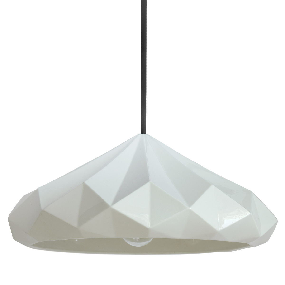 Große Facetten-Hängeleuchten aus Porzellan HATTON 4 & 5 Große Facetten-Hängeleuchten aus Porzellan HATTON 4 & 5