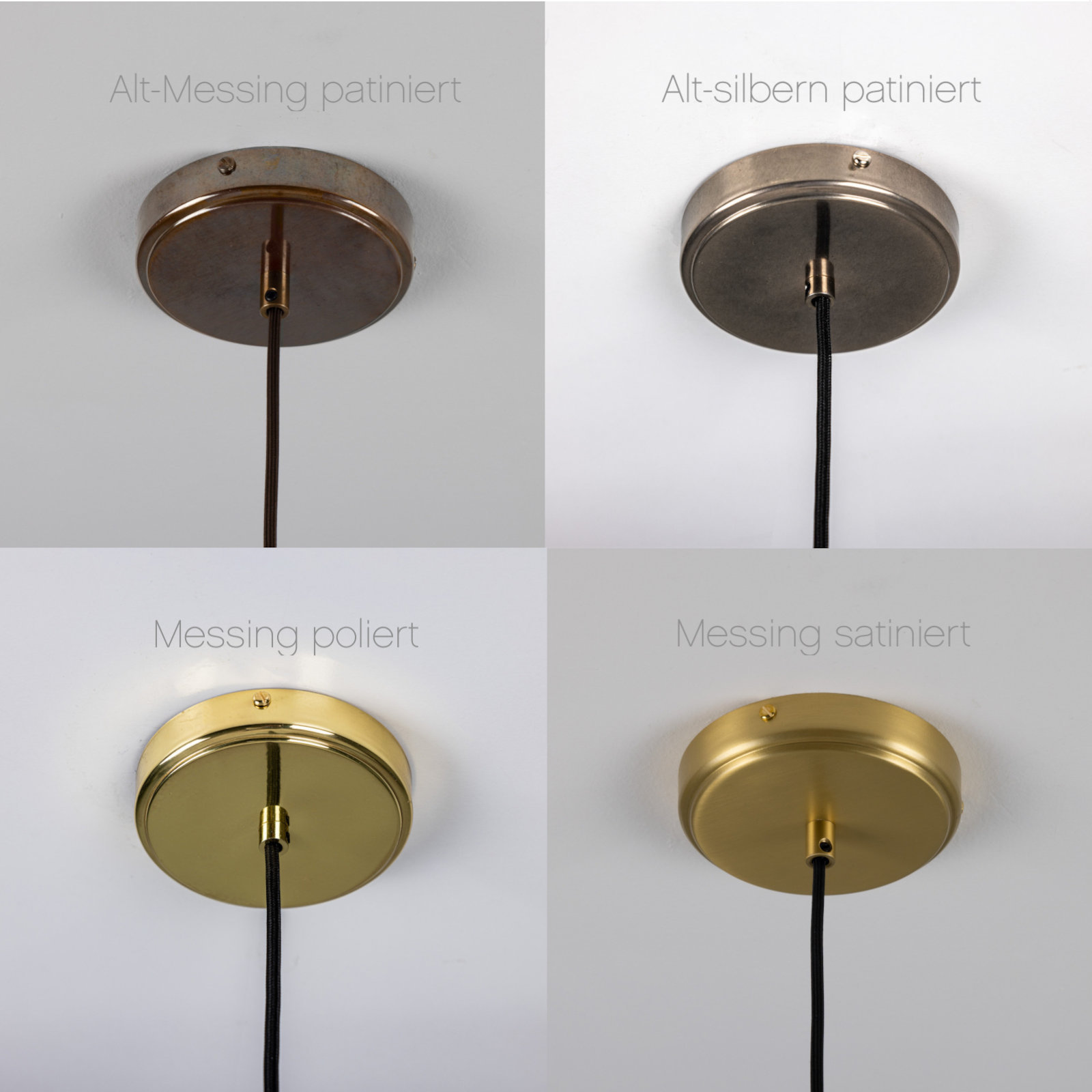 Bild 6: Deckenbefestigung Keramik-Pendelleuchte mit marmoriertem Schirm: Deckenbefestigung