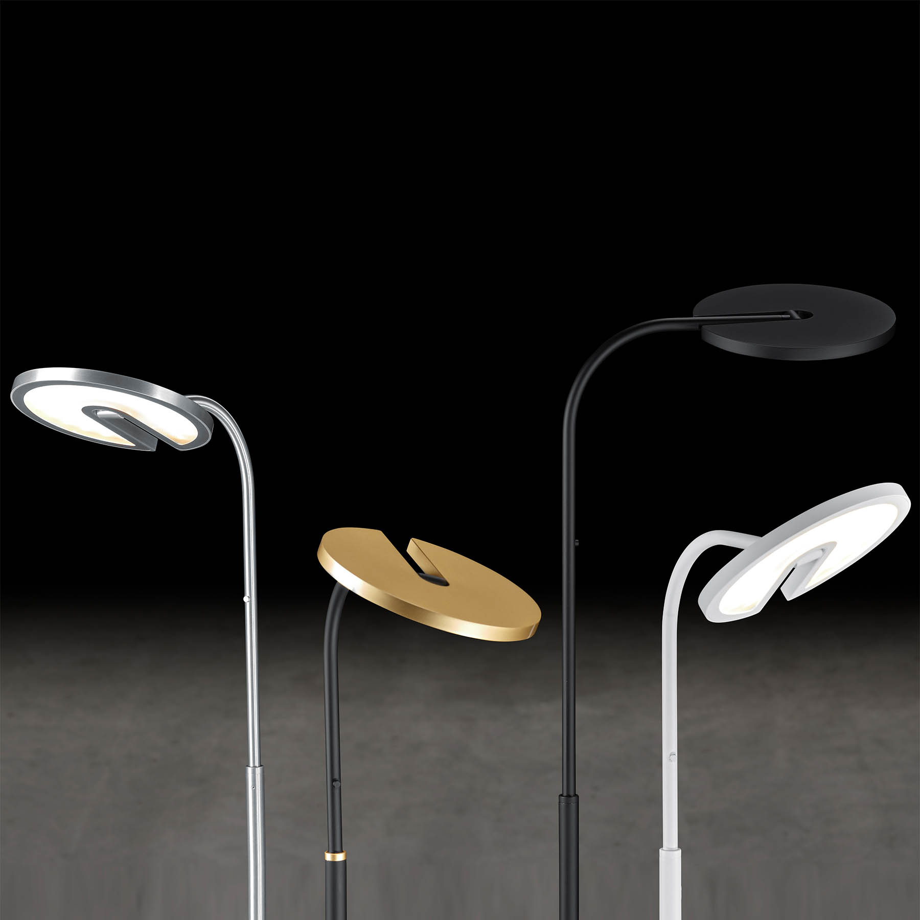 Vielseitige Lese-Stehleuchte VINCE S mit starker LED-Lichtquelle Vielseitige Lese-Stehleuchte VINCE S mit starker LED-Lichtquelle