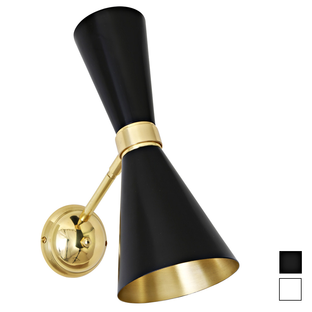 FARFALLA Verstellbare Up-Down-Wandleuchte im Stil der Fünfziger FARFALLA Verstellbare Up-Down-Wandleuchte im Stil der Fünfziger