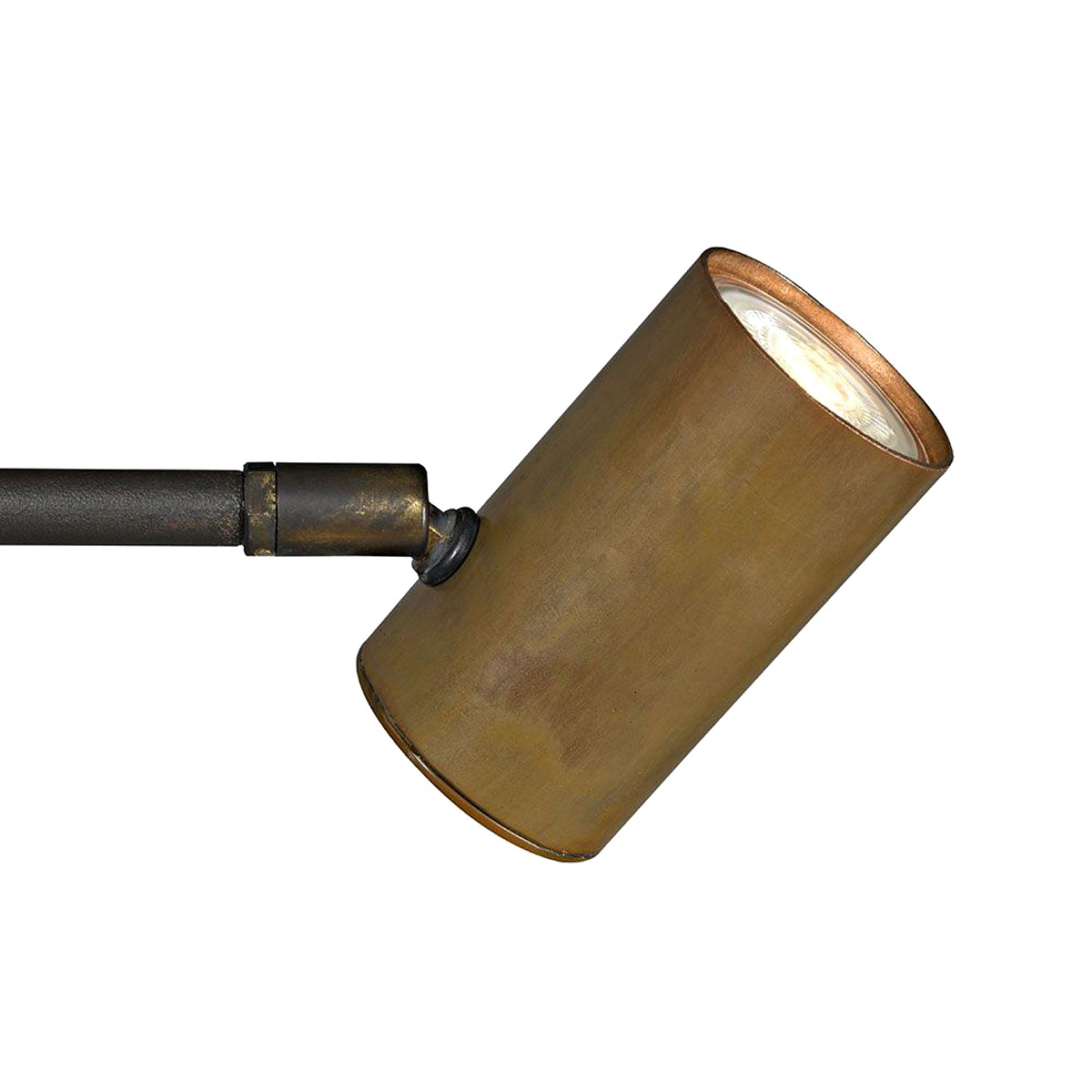 Strahler-Tischleuchte TOBINO mit Kupfer- oder Messingschirm: Kupfer patiniert