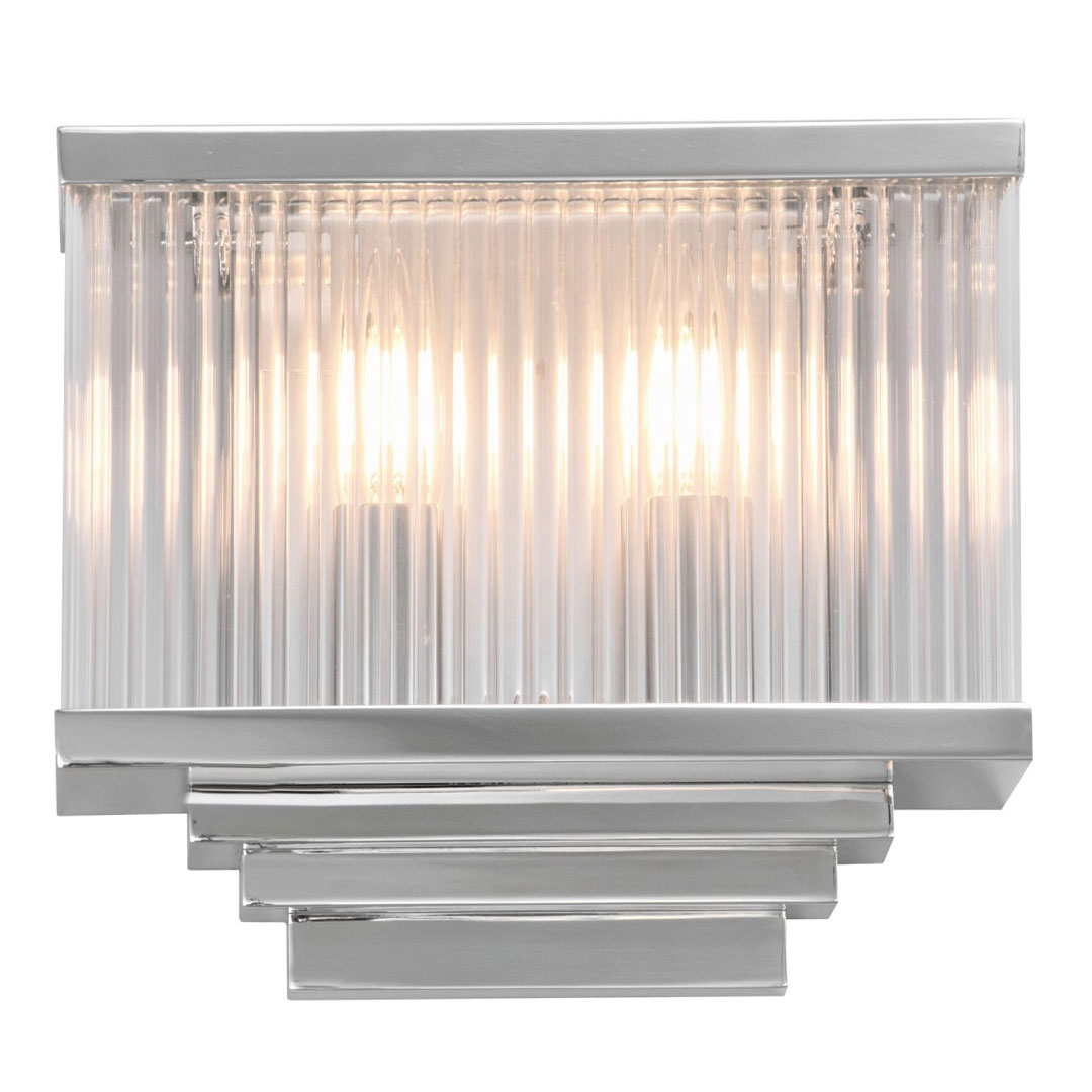 Kleine Art Déco-Wandleuchte mit eingelegten Kristall-Stäbchen, Bild 7 Kleine Art Déco-Wandleuchte mit eingelegten Kristall-Stäbchen, Bild 7