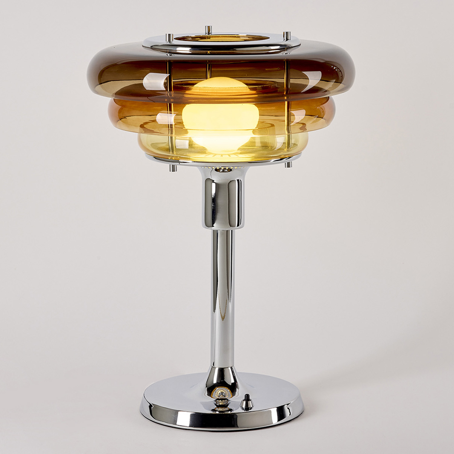 Retro-Style Tischleuchte SUNSET – in 2 Glasfarben