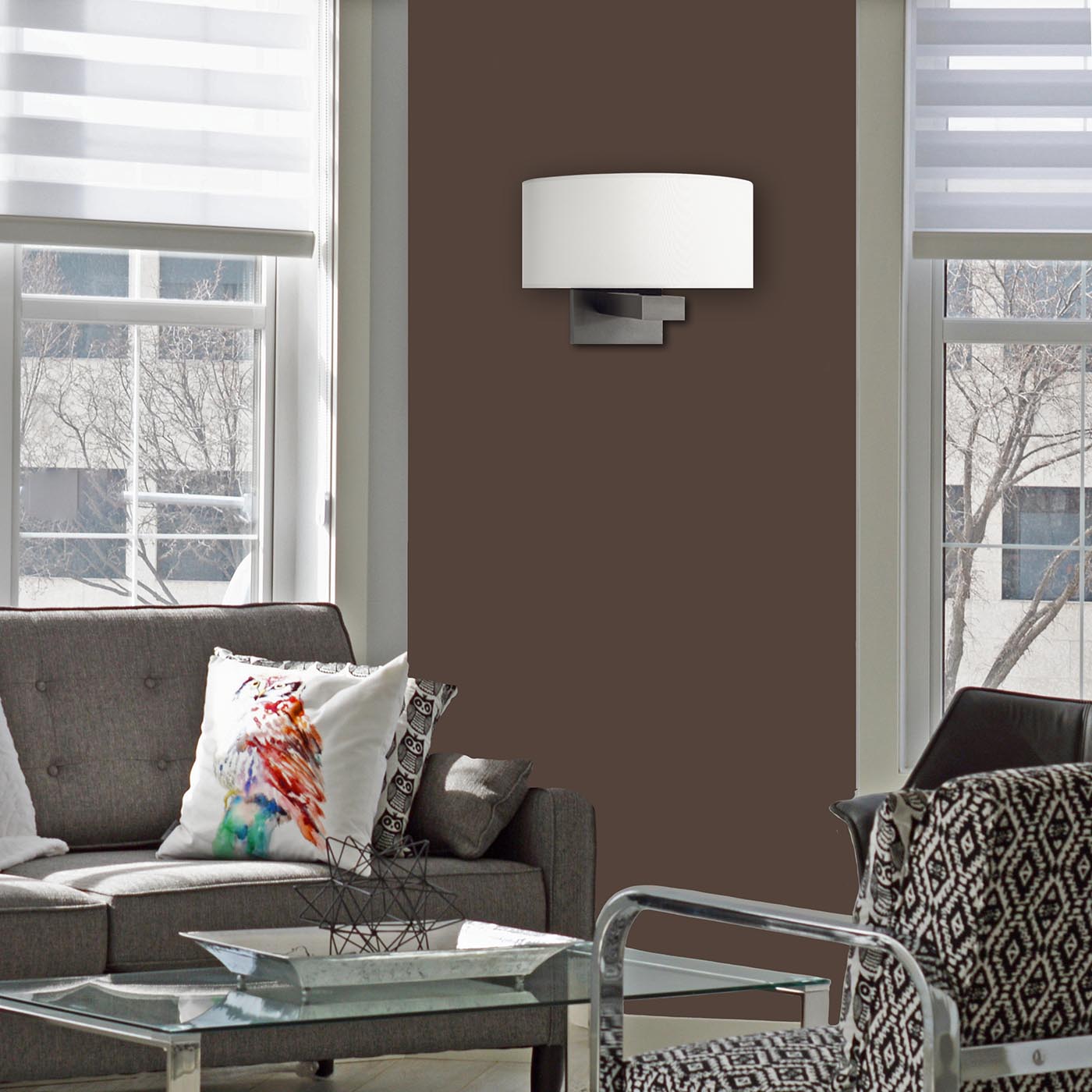 Wall Light with Oval Fabric Shade AL28, Fig. 4