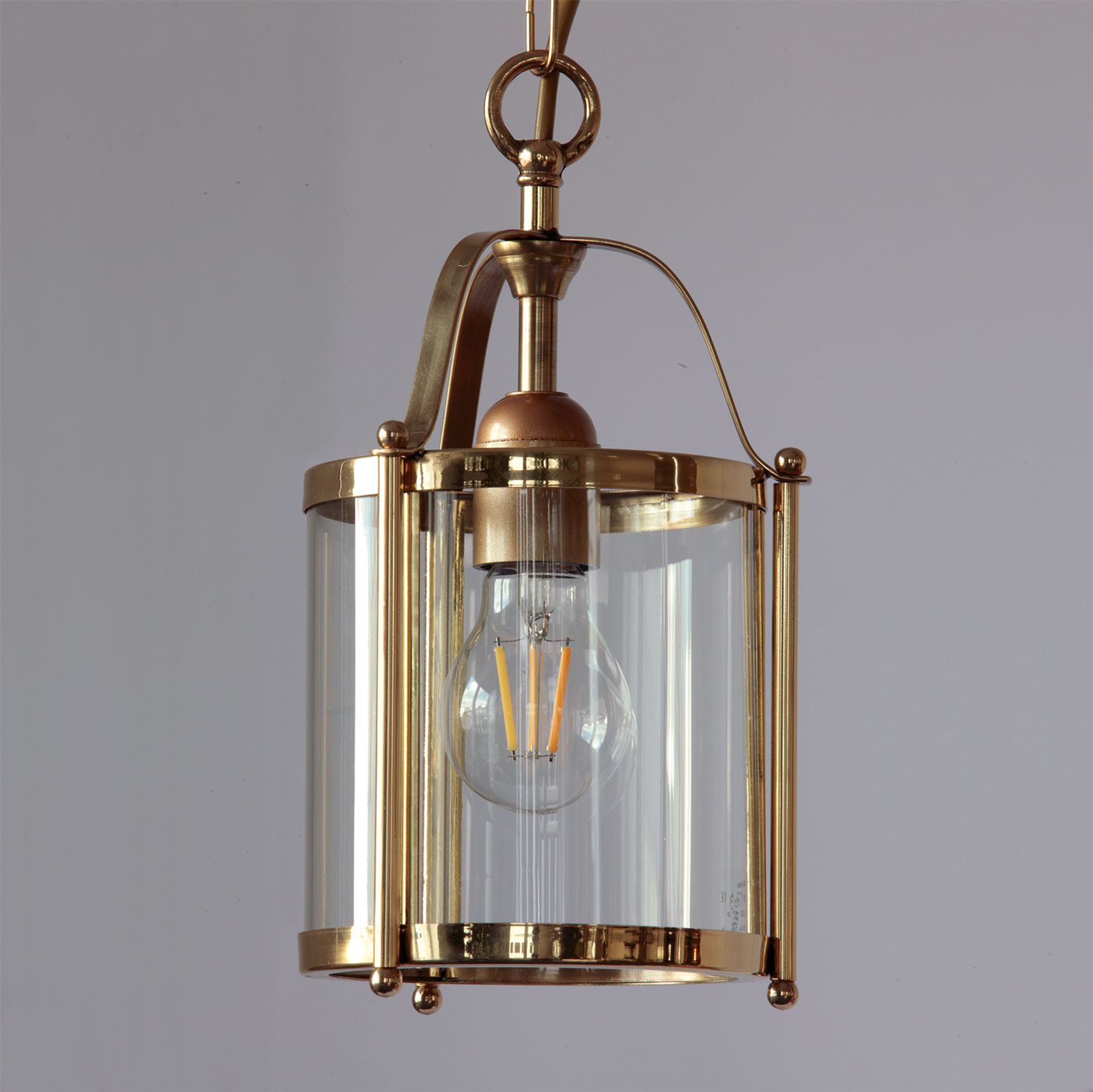 Kleine Hängelaterne aus Frankreich, Kupfer oder Messing, Ø 15 cm, Bild 3 Kleine Hängelaterne aus Frankreich, Kupfer oder Messing, Ø 15 cm, Bild 3