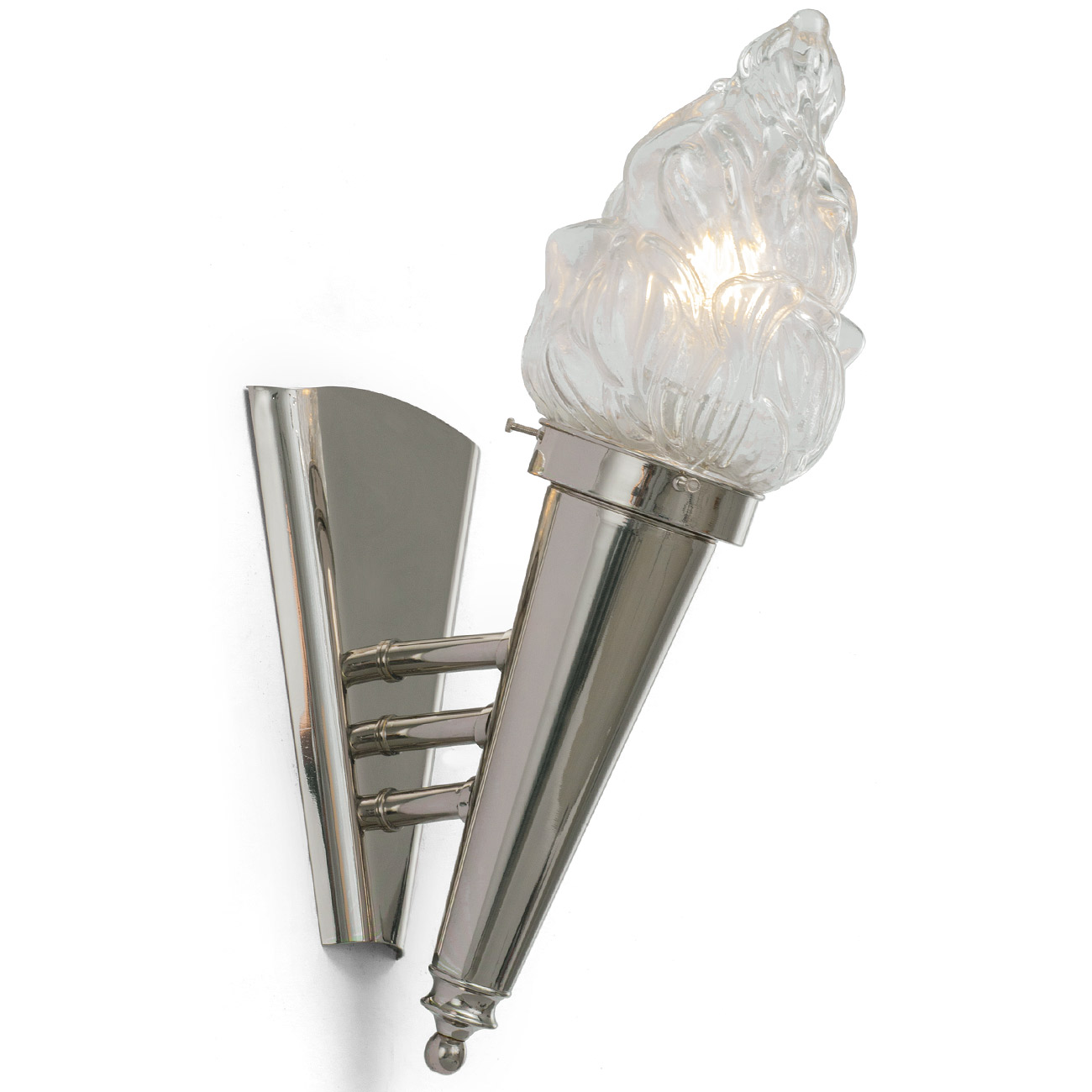 Art Déco Fackel-Wandleuchte aus Messing SOLA 6 Art Déco Fackel-Wandleuchte aus Messing SOLA 6