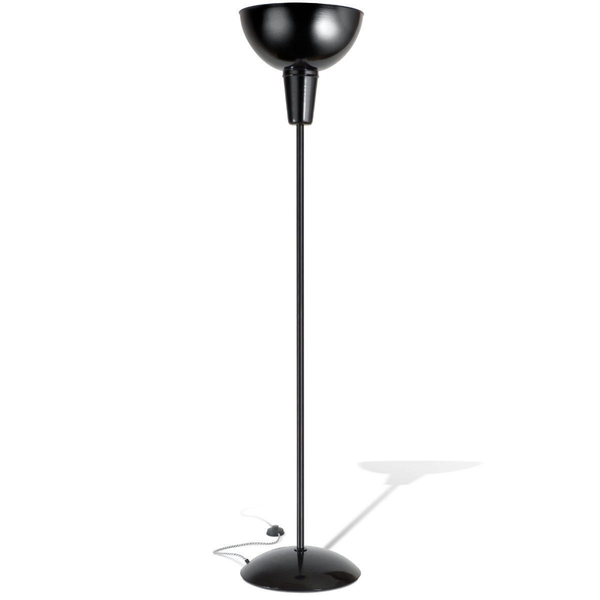 Industrial style floor uplight KÖLN, steel or copper Industrial style floor uplight KÖLN, steel or copper