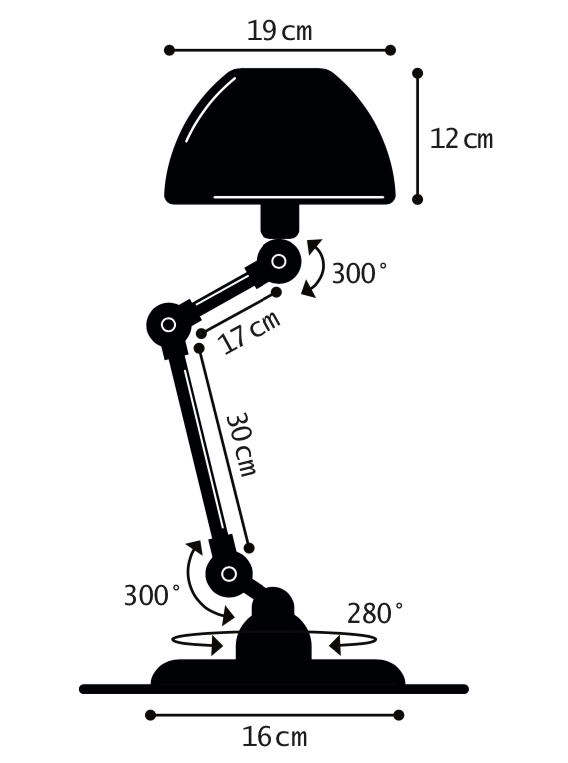 Gelenk-Tischleuchte AICLER 373, Bild 17 Gelenk-Tischleuchte AICLER 373, Bild 17