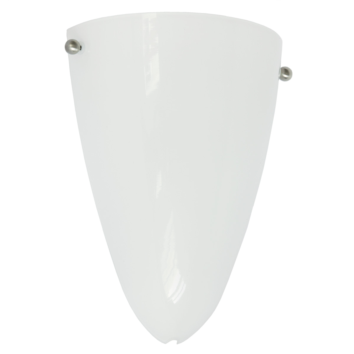 Flache Wandleuchte mit Opalglas in Schildform Flache Wandleuchte mit Opalglas in Schildform