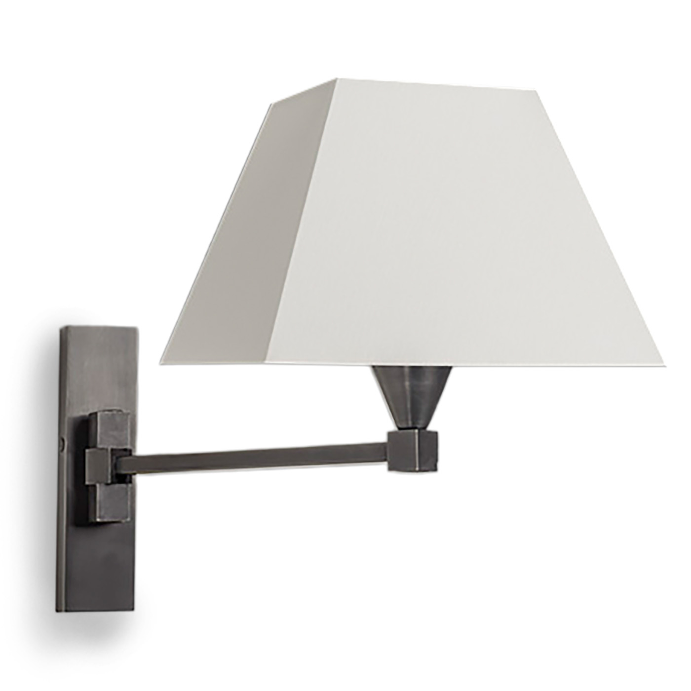 Klassische Stoffschirm-Wandleuchte mit Schwenkarm AL2250