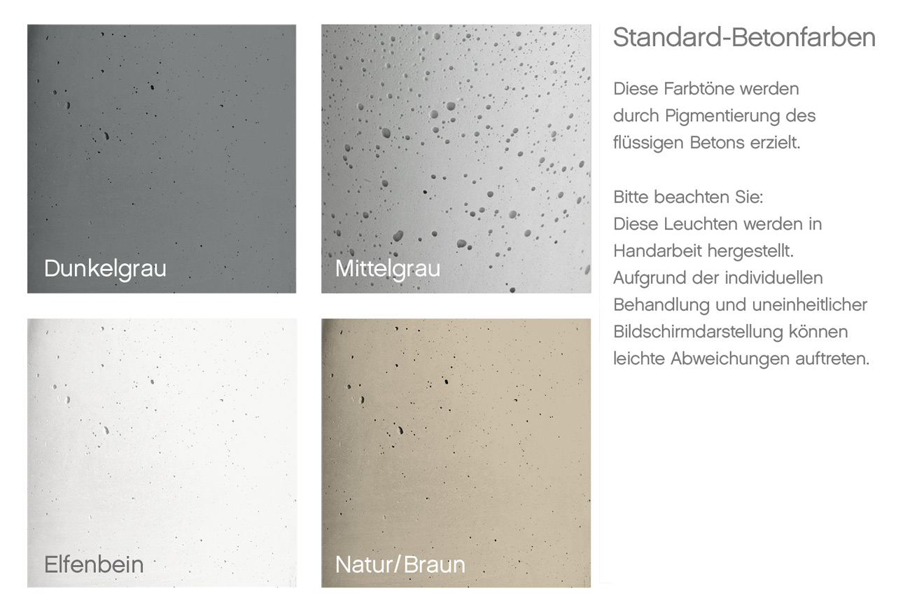 Design-Pendelleuchte aus Guss-Beton LUNO, Bild 2