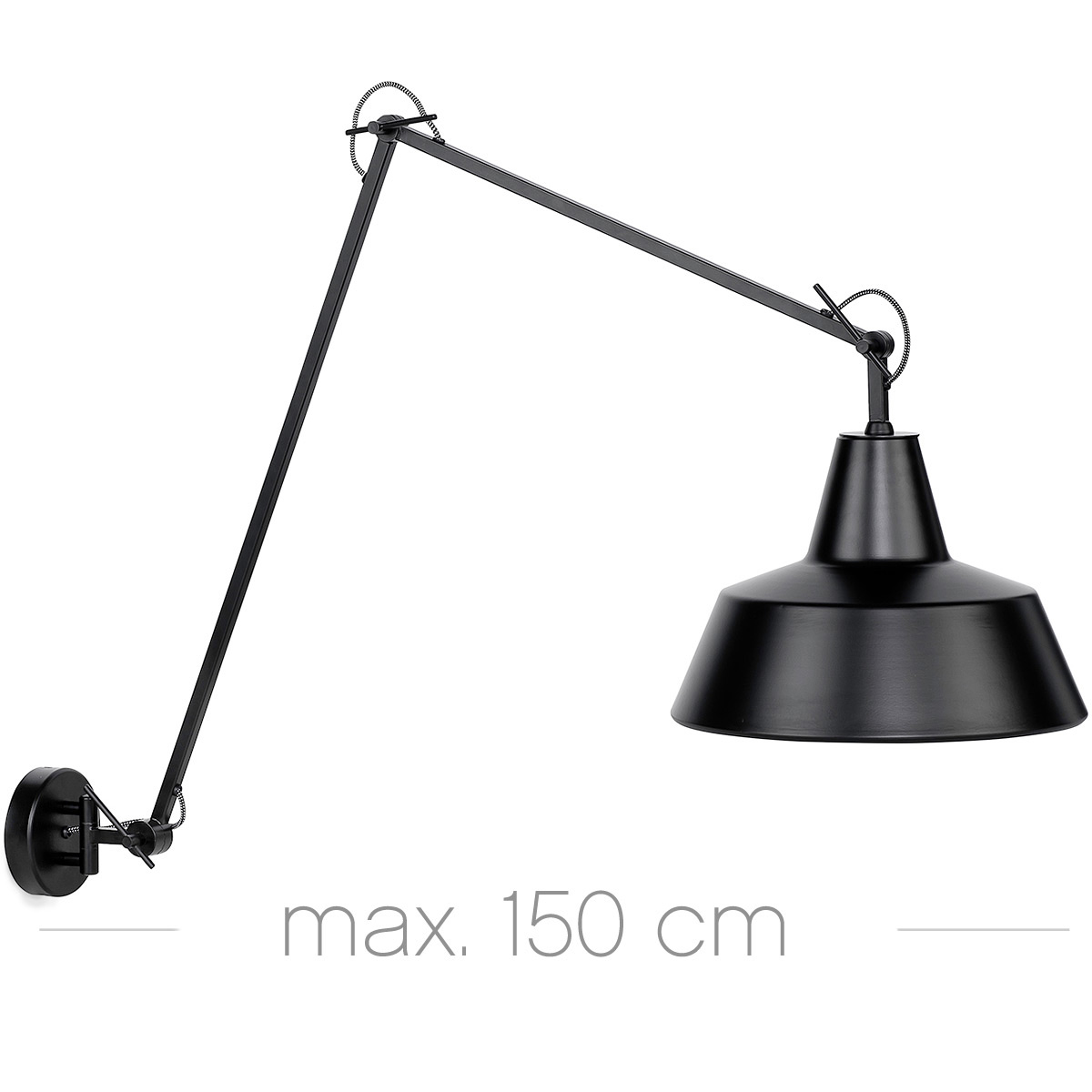 Große Gelenk-Wandleuchte im Industrial-Look Große Gelenk-Wandleuchte im Industrial-Look