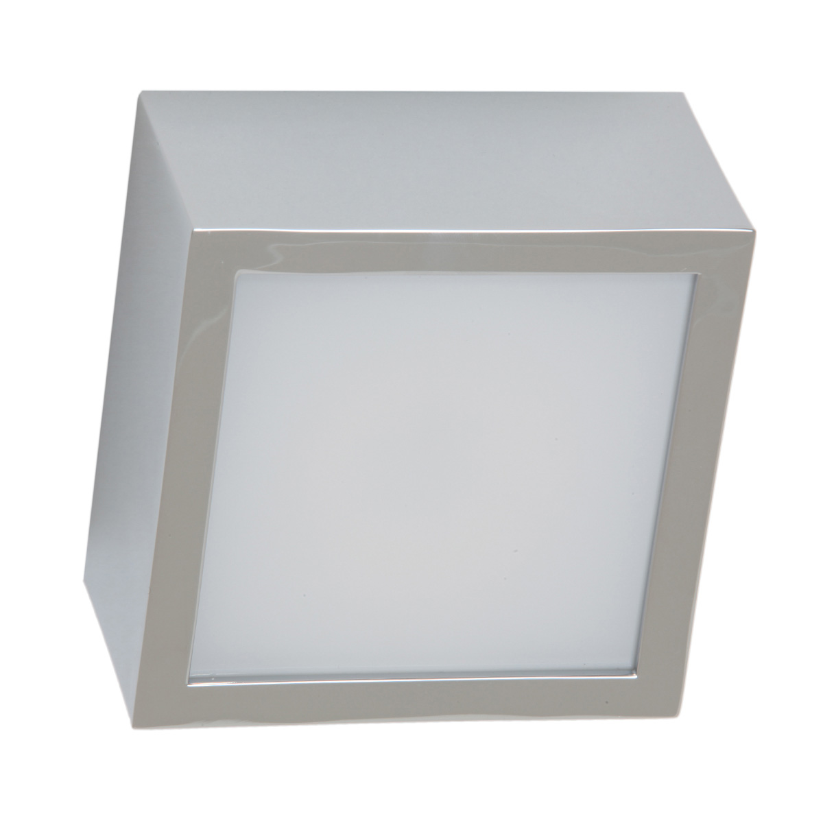 KARREE LED Exklusive Badezimmer-Deckenlampe IP44 10/18 cm: Badleuchte, Ausführung in Chrom, Modell 1