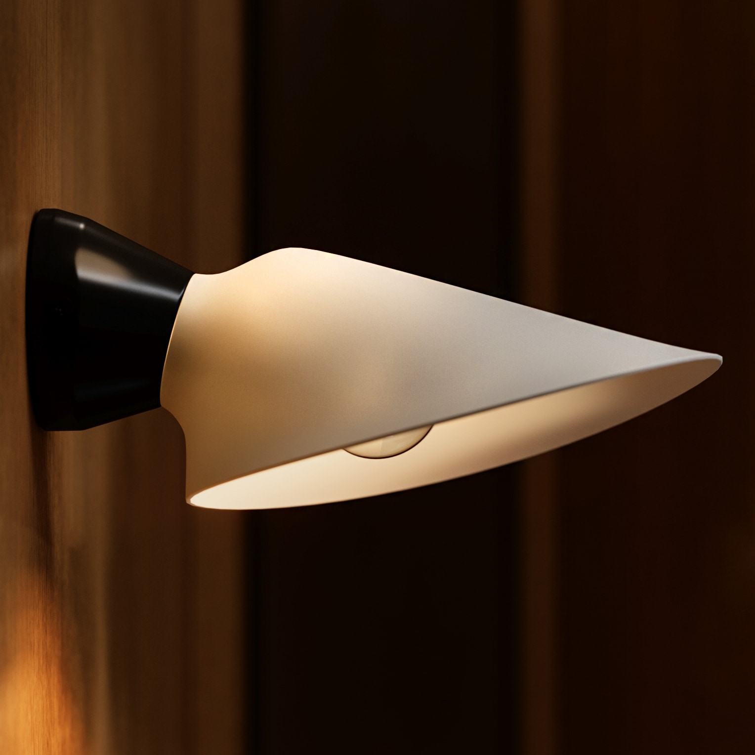 Badezimmer Schirm-Wandleuchte PLUME, IP44 Badezimmer Schirm-Wandleuchte PLUME, IP44