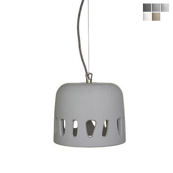 Design pendant lamp made of cast concrete LUNO