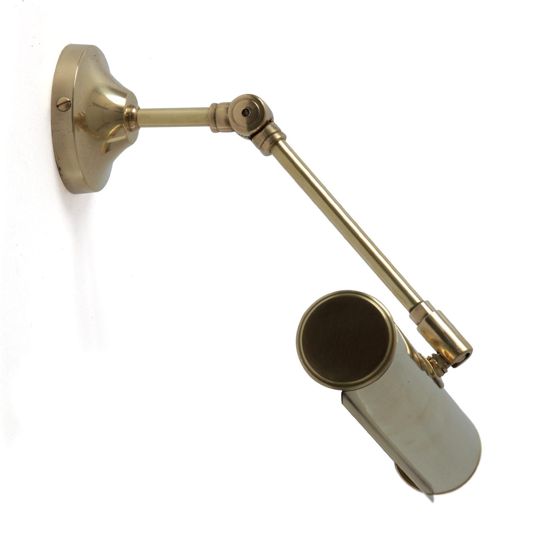 Brass Picture Light With Articulated Arm Brass Picture Light With Articulated Arm