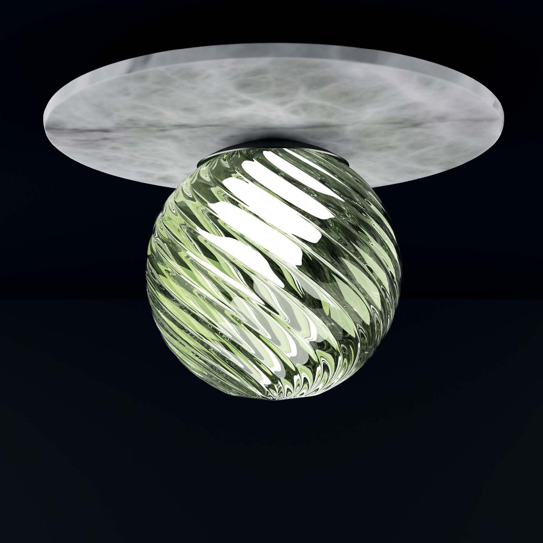 Ceiling Light Made From Alabaster and Murano Glass AFRODITE Ceiling Light Made From Alabaster and Murano Glass AFRODITE