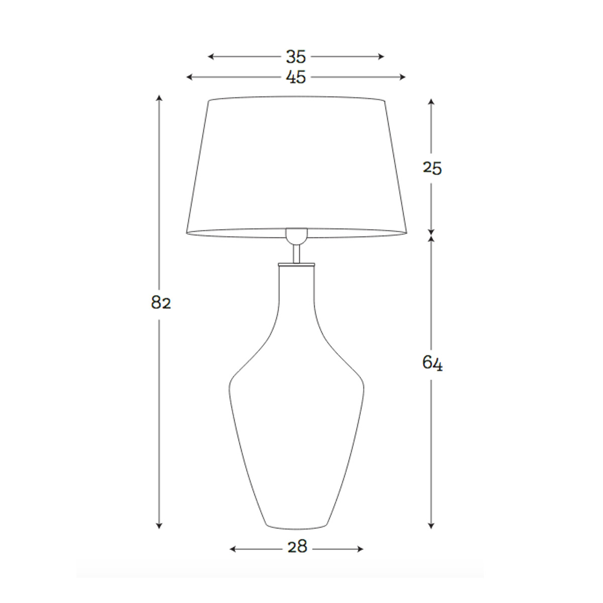 Vasen-Tischleuchte COLUMBO, Bild 4