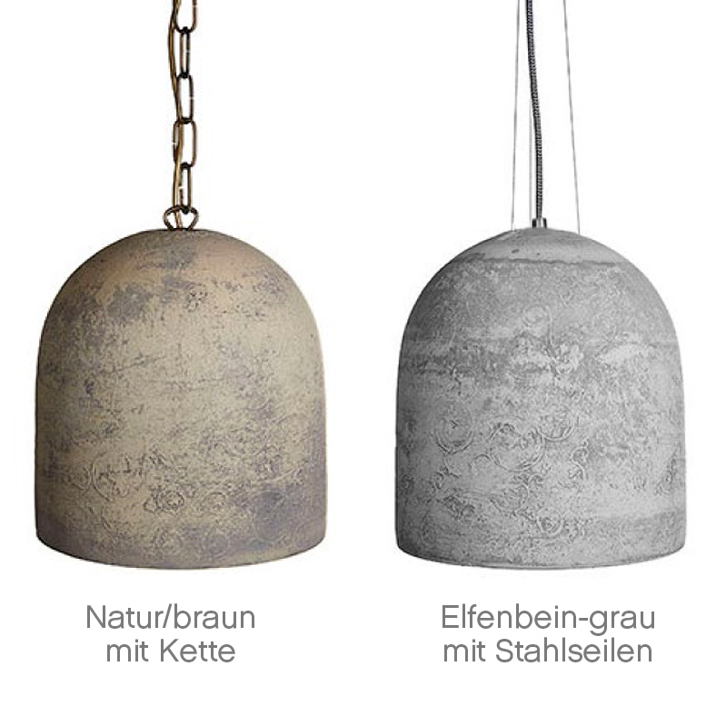 Stone pendant light with antique relief decoration, Fig. 2 Stone pendant light with antique relief decoration, Fig. 2