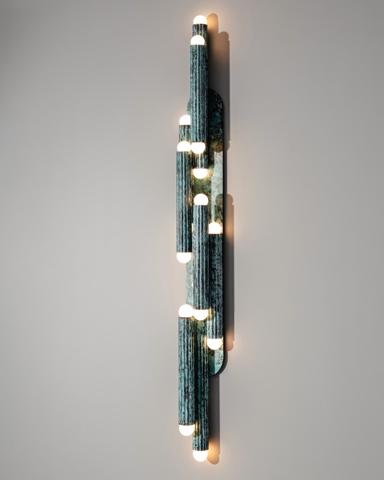 Impressive Brass Wall light Scuplture VESTA LEGION LG