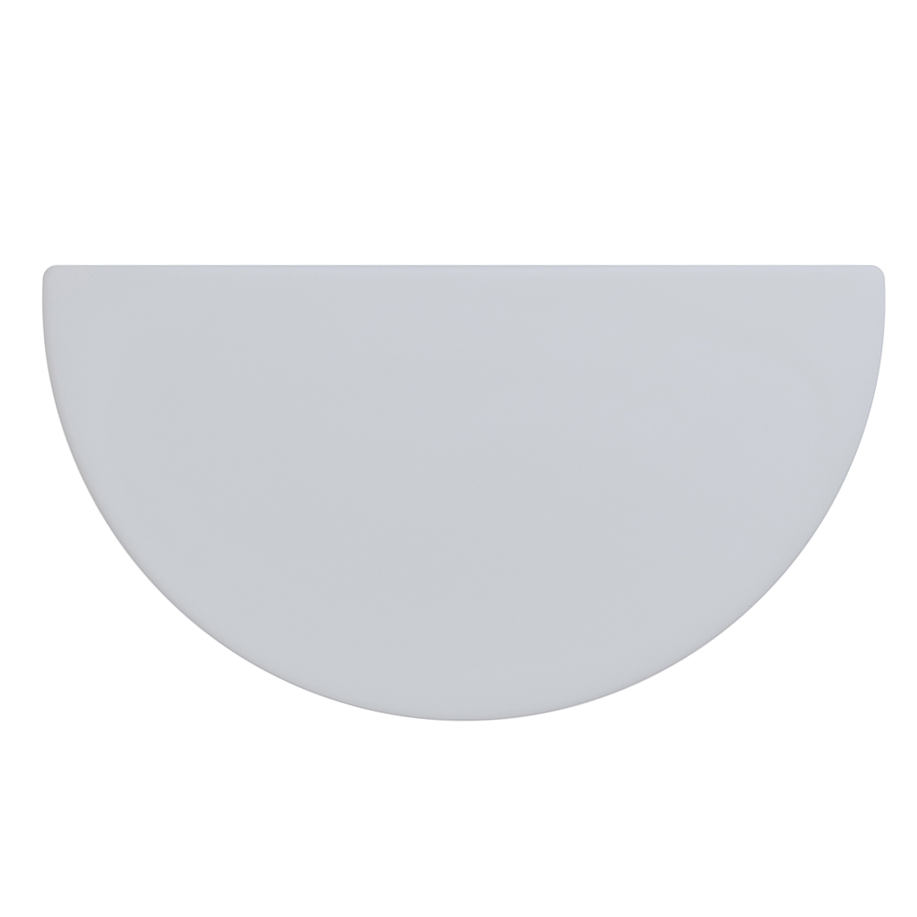 Halbrunde Opalglas-Wandleuchte NALA: Größe S, Breite 36 cm