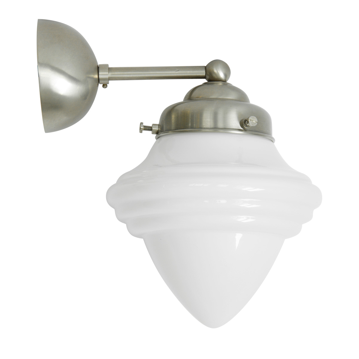 Small wall lamp with stepped pointed glass