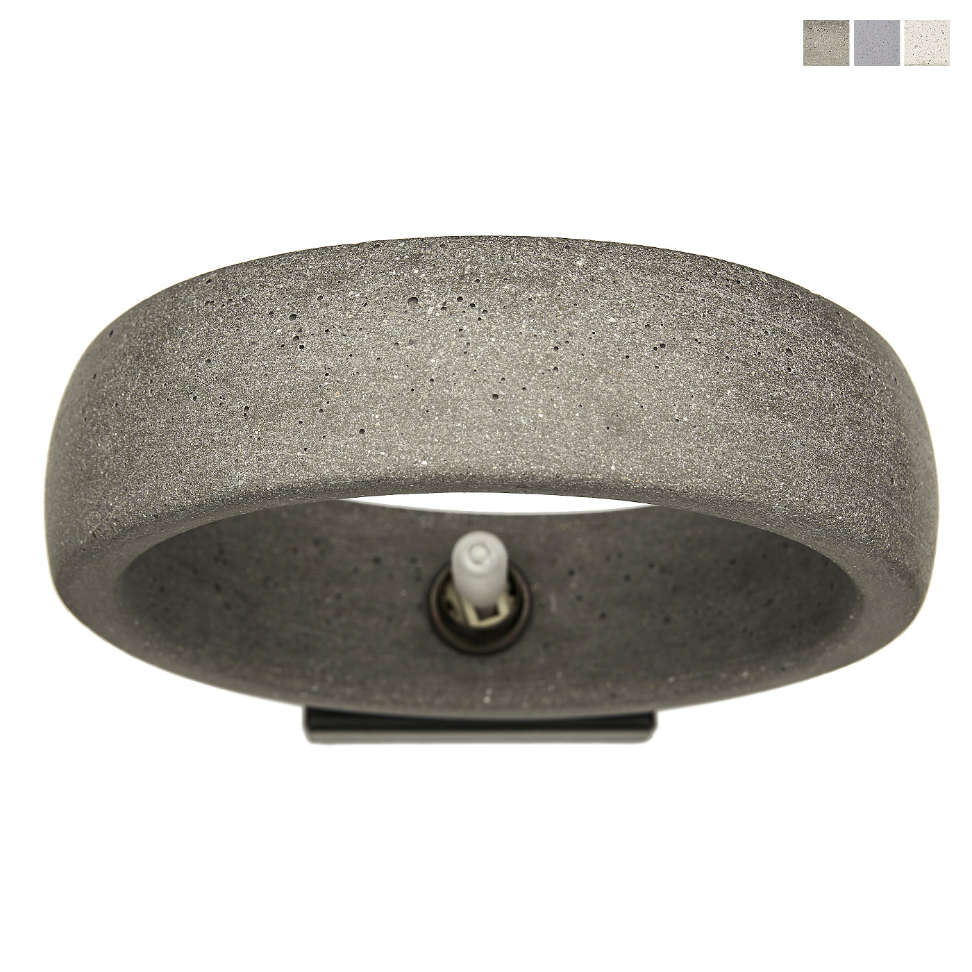 Concrete ring wall sconce for accented lighting