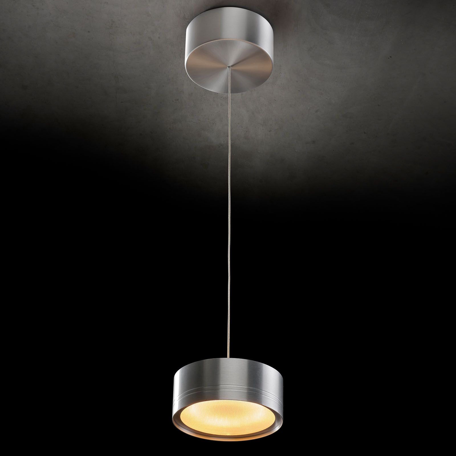 Modern Up/Down Pendant FAVOR with High-Quality LED Technology: Oberfläche Aluminium matt