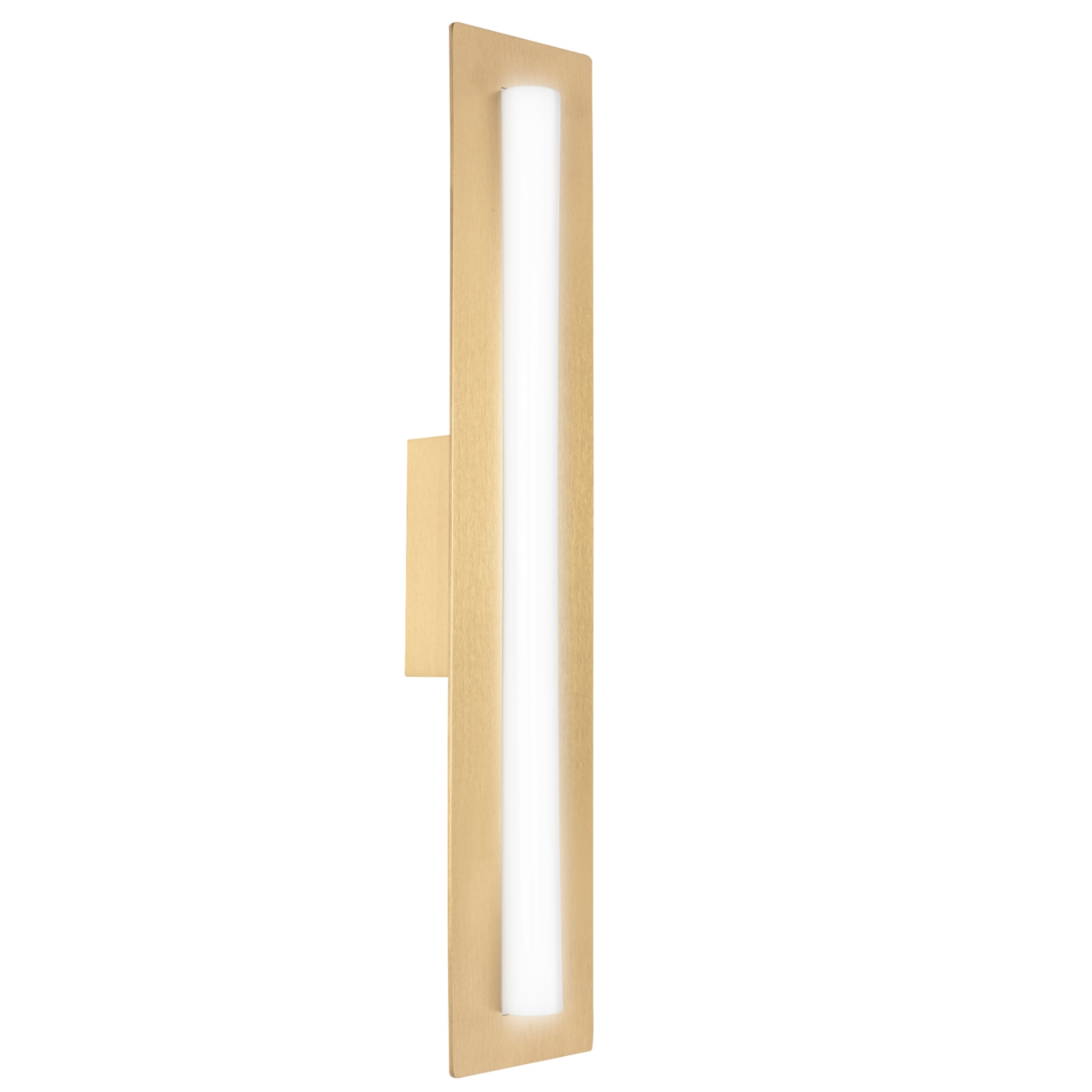Fig. 2: Large model Slim Wall Light MOON Made of Brushed Brass, IP44: Large model